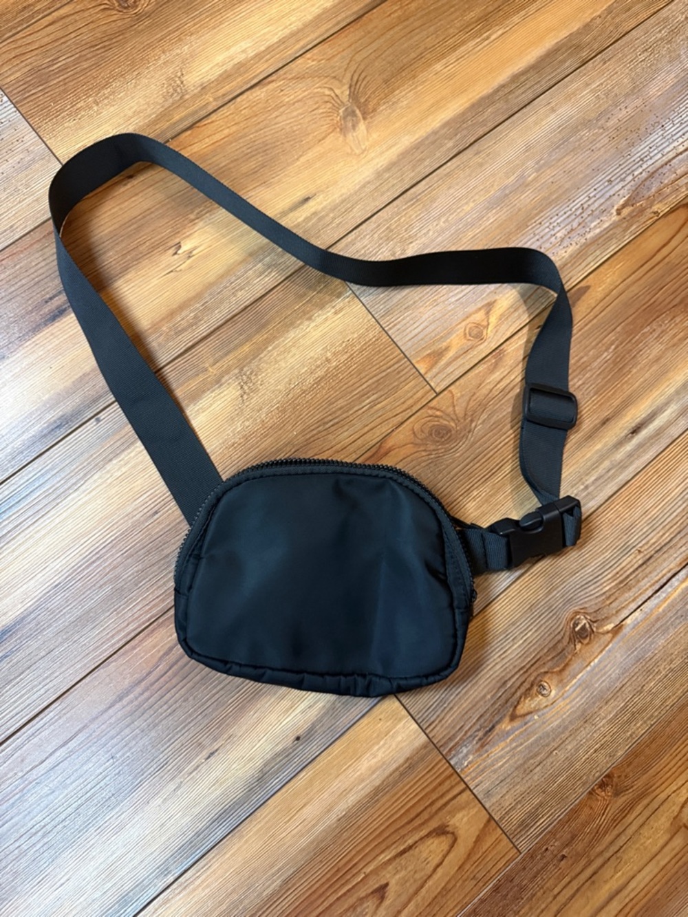 Black Crossbody Waist Bag